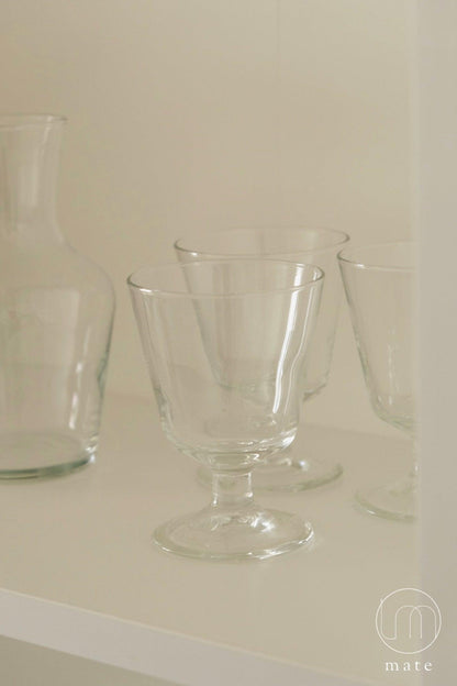 法國製玻璃小腳酒杯 - MATE