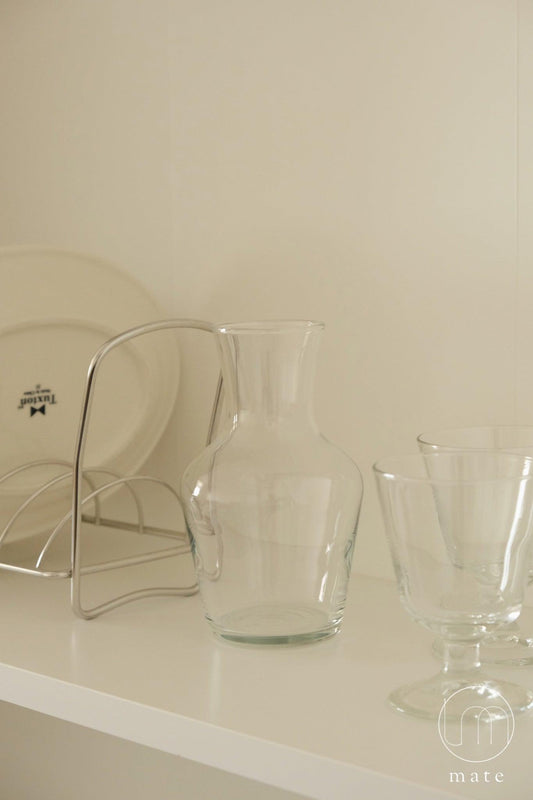 法國製弧型玻璃水瓶 - MATE